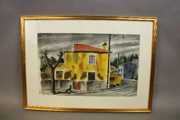 15142. Framed California Watercolor