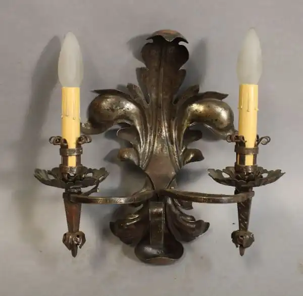 15551. 1 of 4 Double 1920’s Sconces