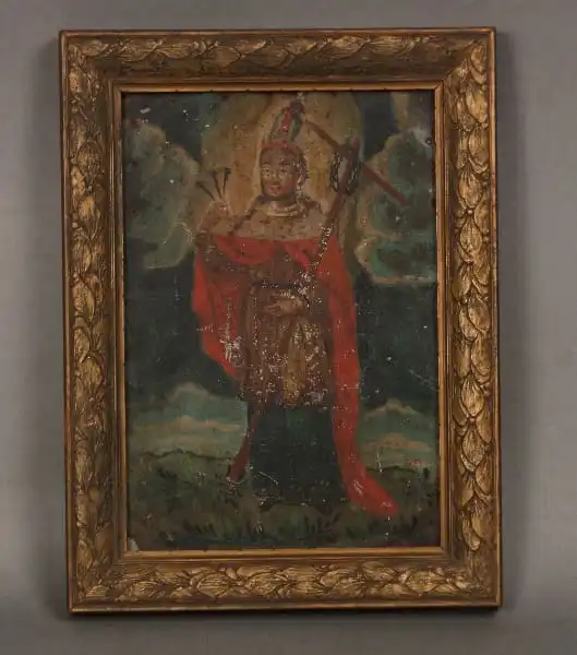 11969. Early 19th Century Retablo on Tin
