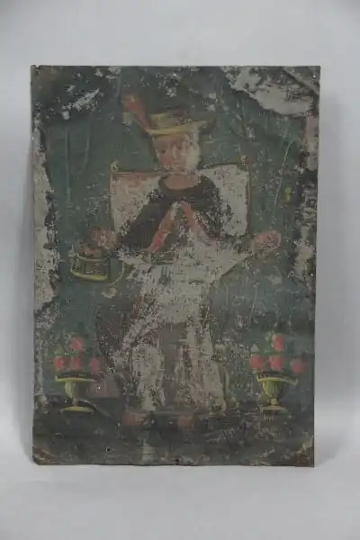 12006. 19th Century Retablo Of El Nino