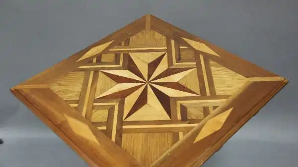 12559. Turn Of The Century Square Table With Great Inlay