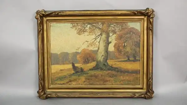 13618. Attractive Turn Of The Century Fall Landscape