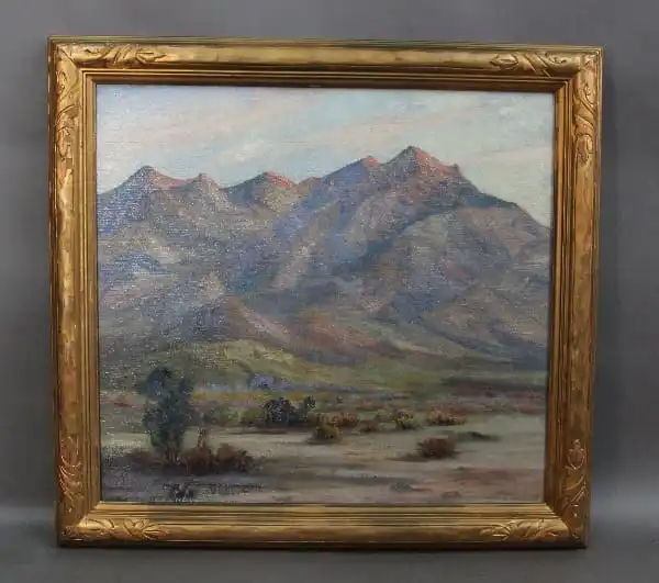 14399. 1930’s California Desert Scape By Lionel Louis Edwards