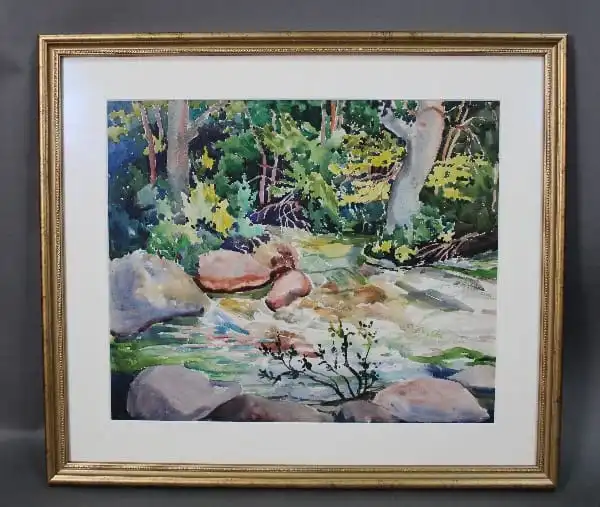 14670. Beautiful Watercolor Of Creek