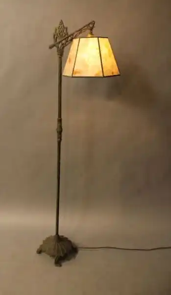 16342. 1920’s Floor Lamp With Deco Motif