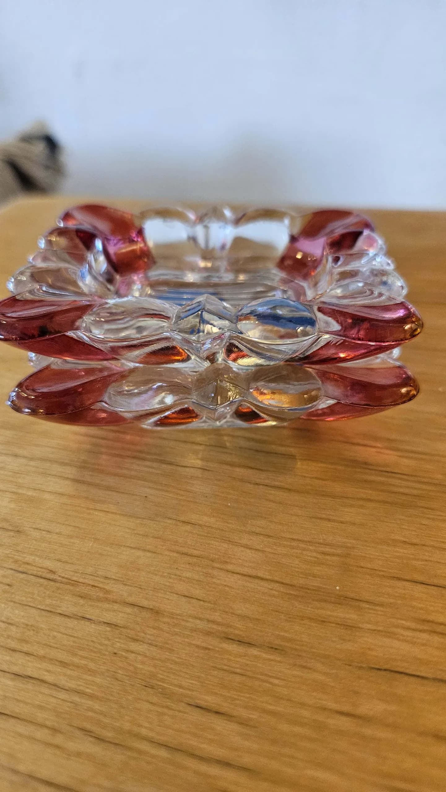 MCM Fenton Pink Nesting Ashtrays (Set of 4, 4″x 2″)