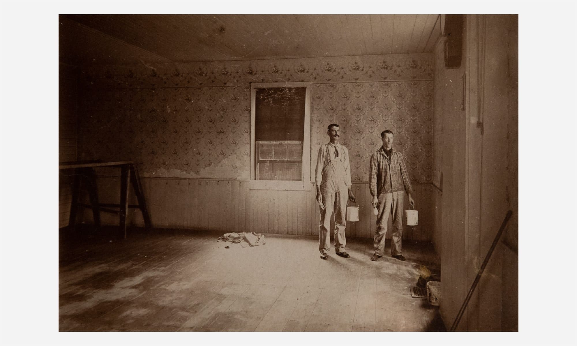 Vintage Photograph of Wall Painters