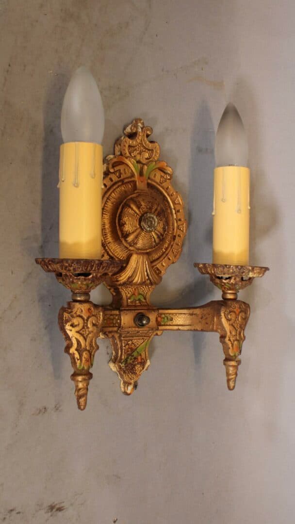 39824. 1 of 3 Double 1920’s Sconce