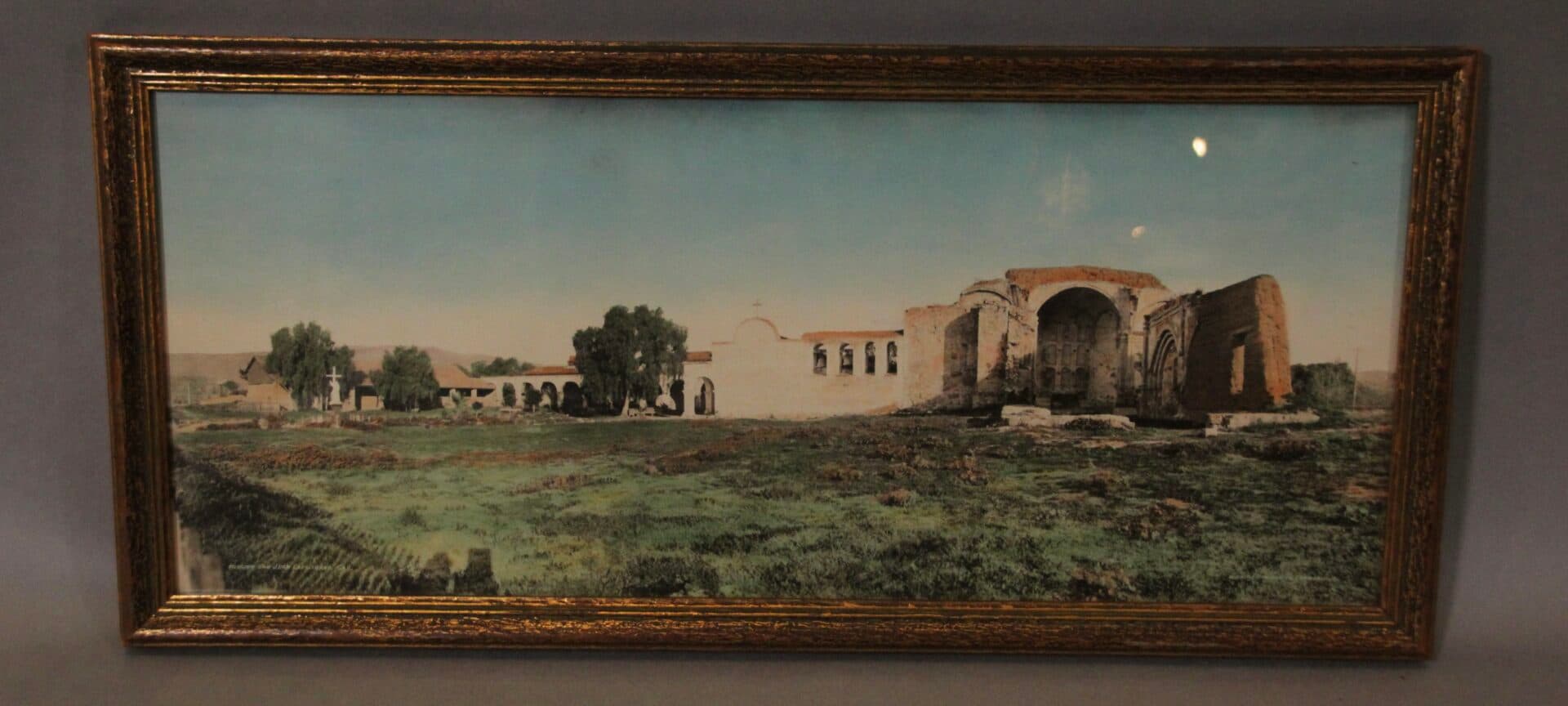 40976. Rare Large Format Hand Tinted Photograph by Haines
