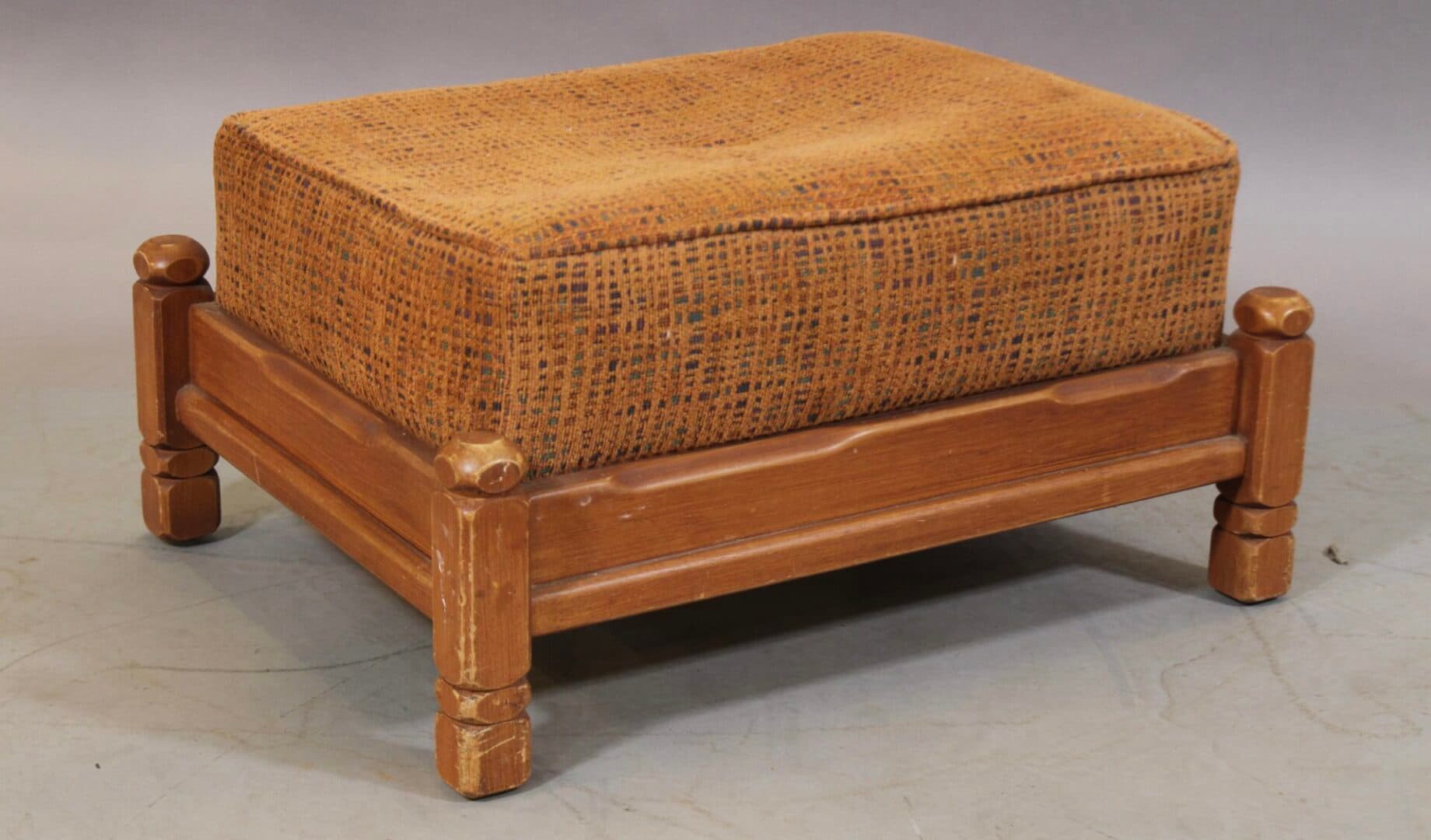 41114. Coronado Foot Stool With Original Upholstery
