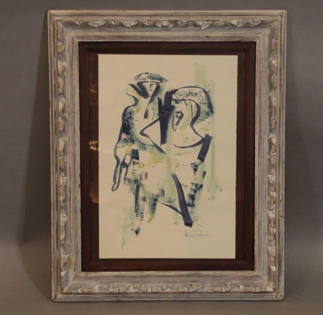 41304. Mid Century Watercolor By Heinz Rosen