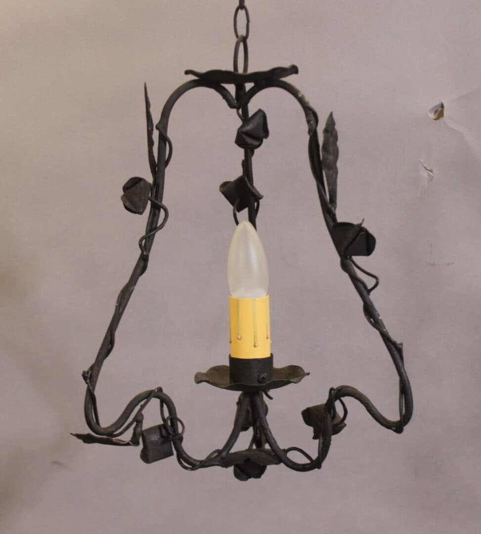41411. Wrought Iron 1920’s Pendant