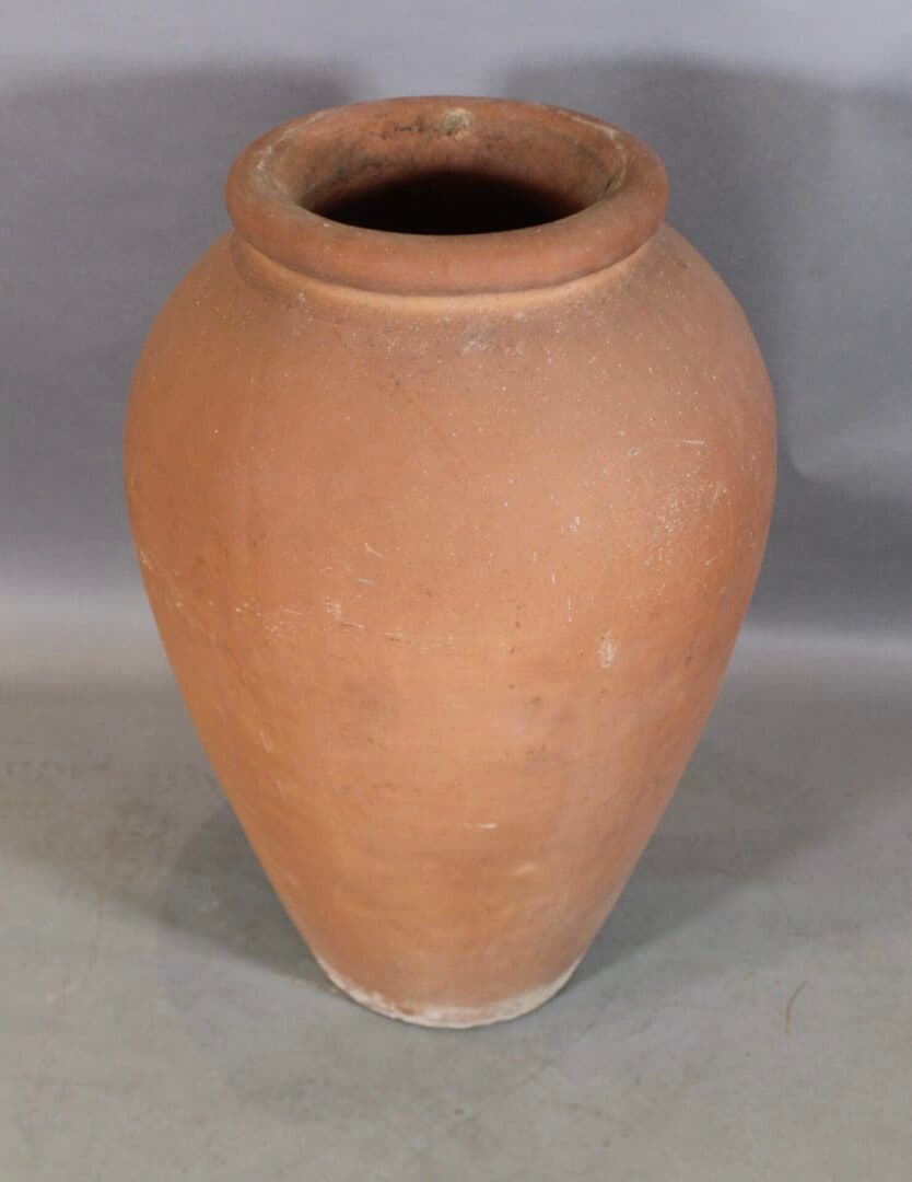 41730. Large Scale 1920’s Gladding Mc Bean Terra Cota Oil Jar