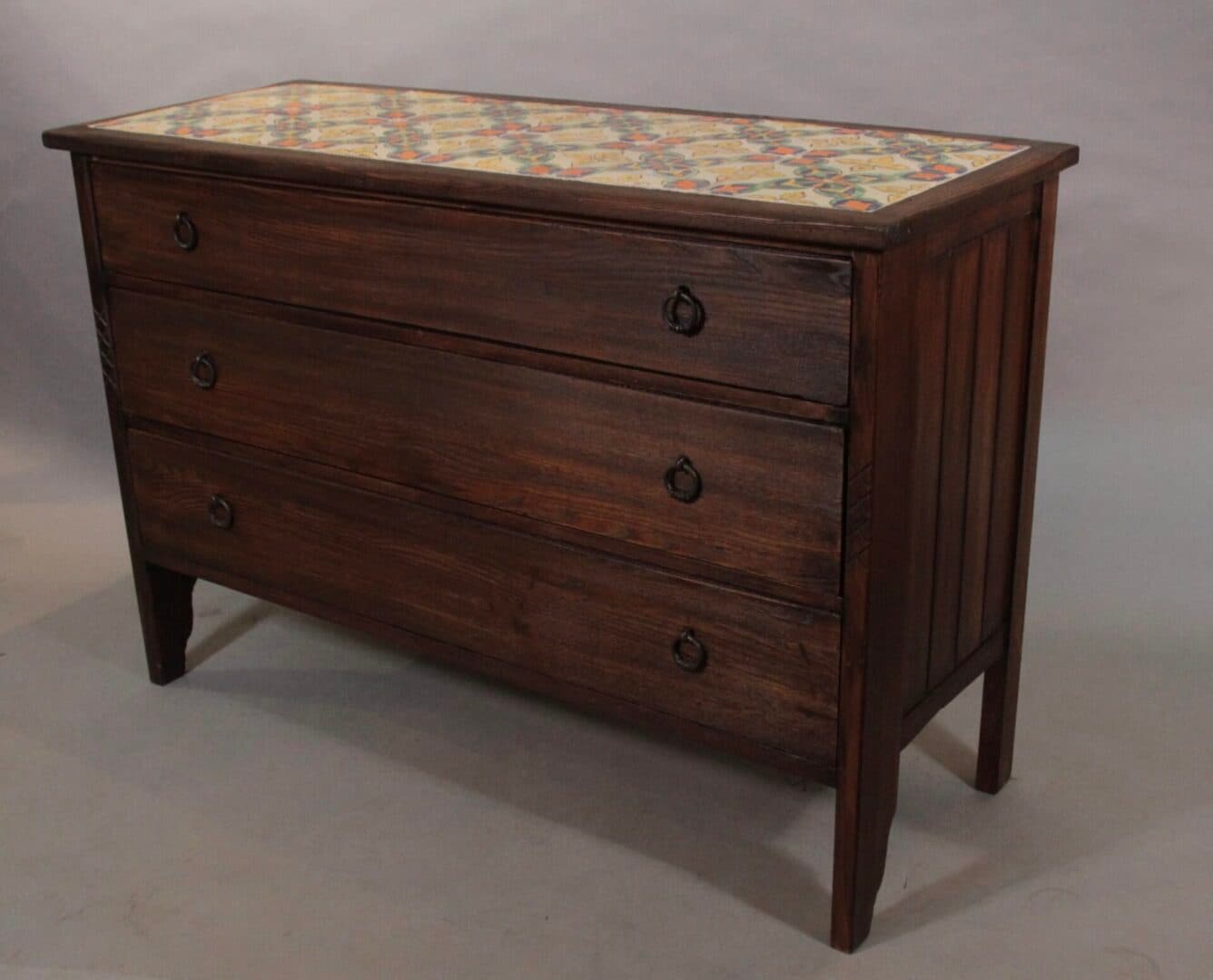 42369. 1920’s Tiled Dresser With California 16 Tile Top