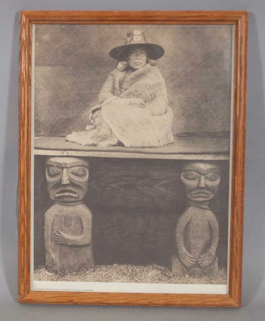 41916. Vintage Print Of A Nakoaktok Chief’s Daughter by Edward S Curtis