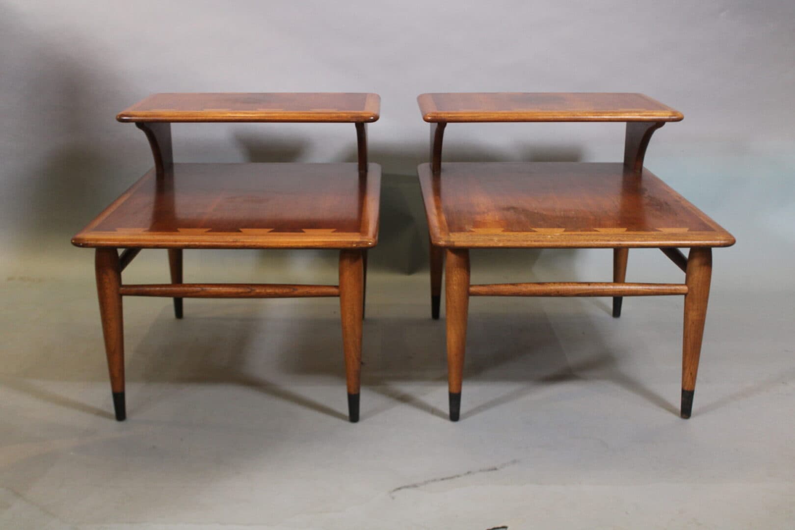 42293. Pair Of Signed Lane Mid Century Side Tables