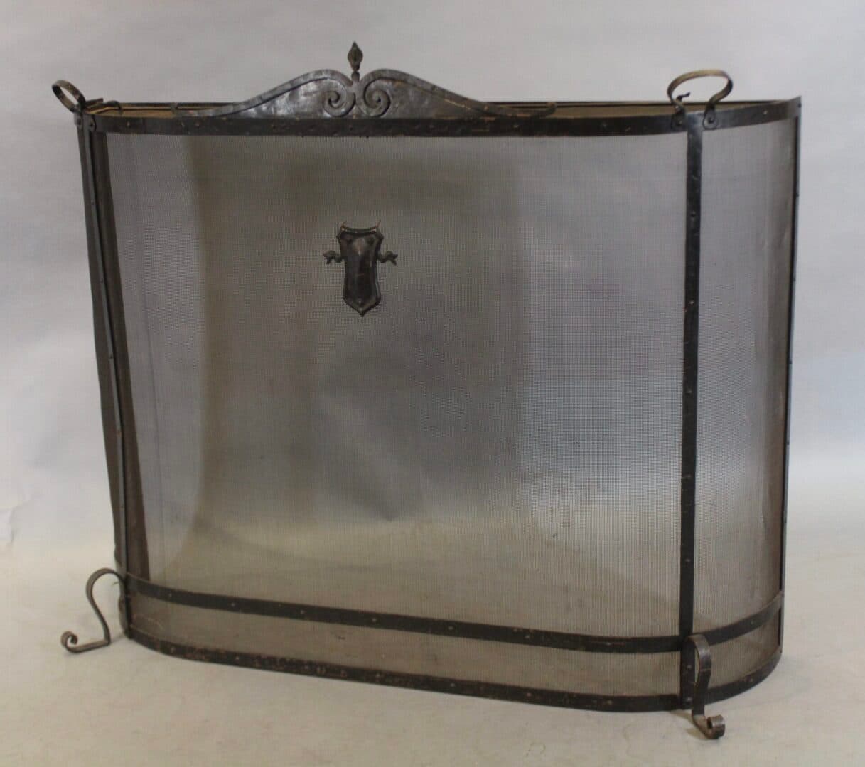 43397. 1920’s Spanish Revival Firescreen With Shield Motif