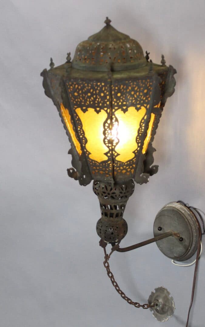 43395. Pair of Moorish Style Exterior Lights