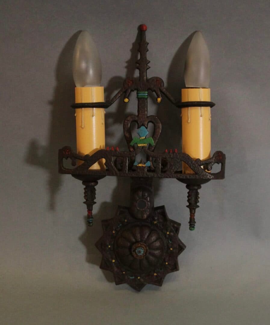 43595. Spanish Revival Sconce