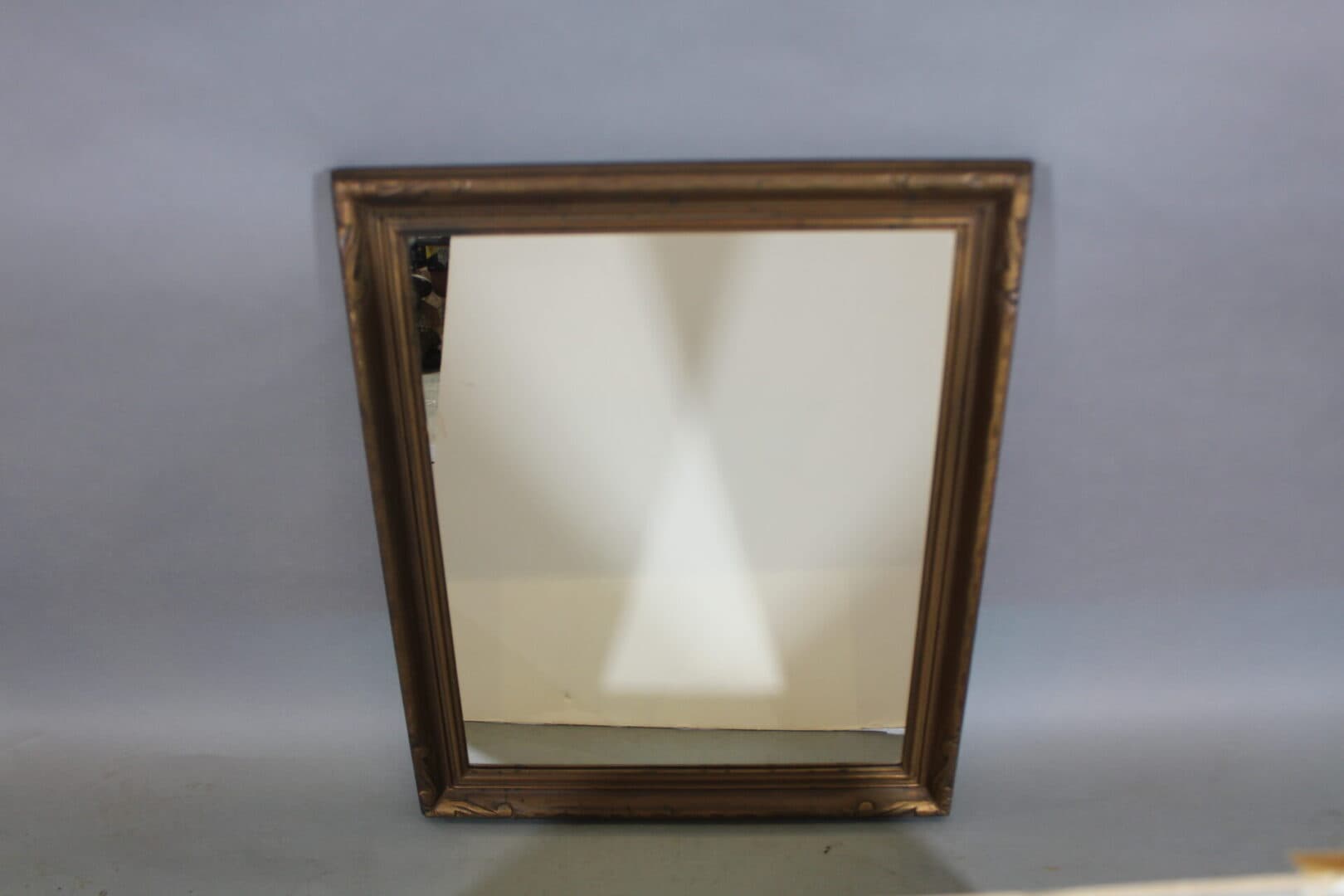 43434. Turn Of The Century Mirror Frame With Replaced Glass