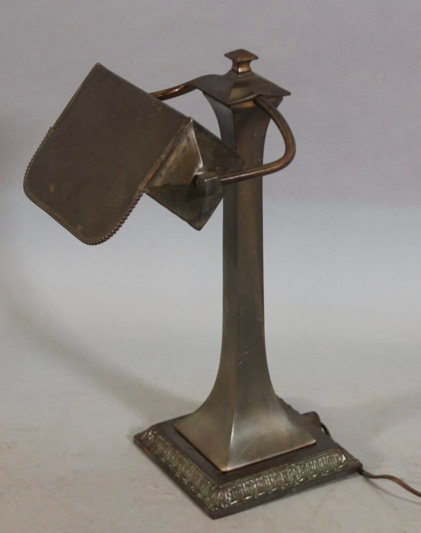 44439. Turn Of The Century Banker’s Piano Lamp