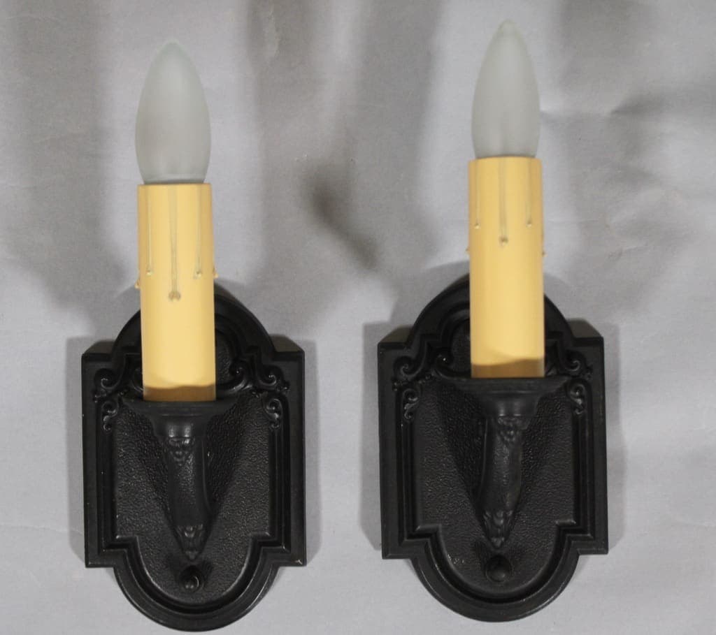 44957. Pair of 1920’s Single Sconces