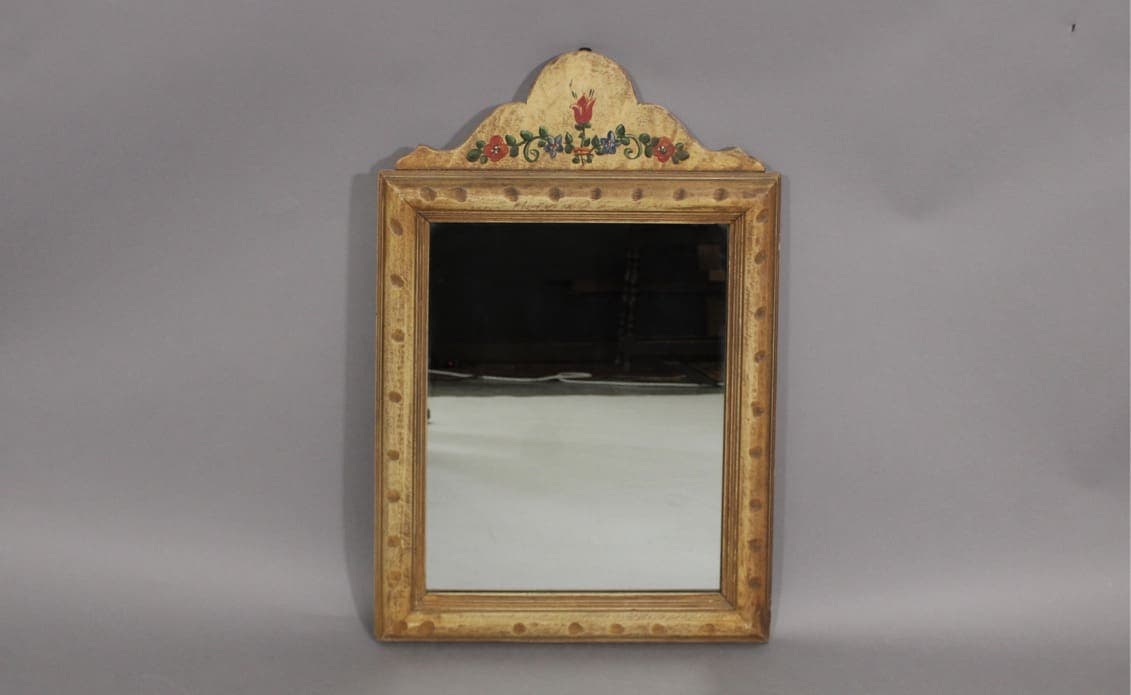 46077. Hand Painted 1920’s Monterey Mirror