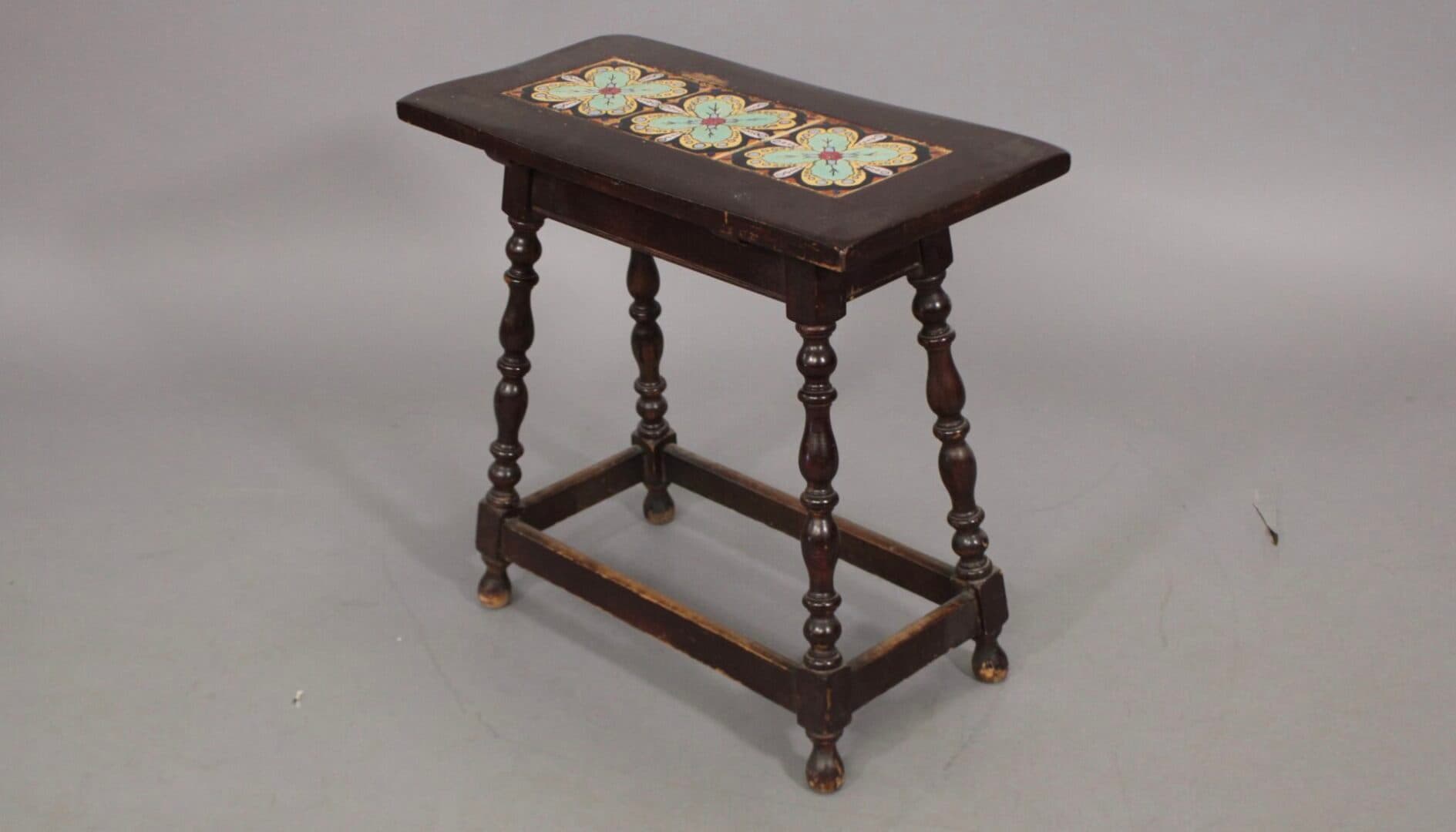 46045. 1920’s Spanish Revival Malibu Tile Table