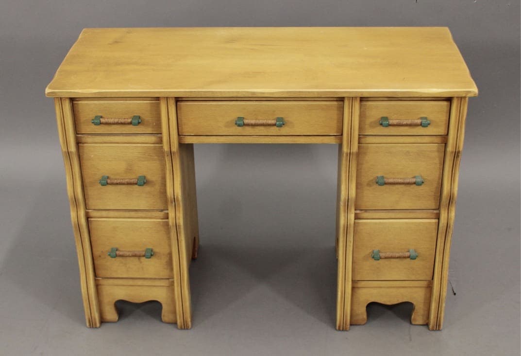 45991. Quaint Hand Painted 1920’s Monterey Desk