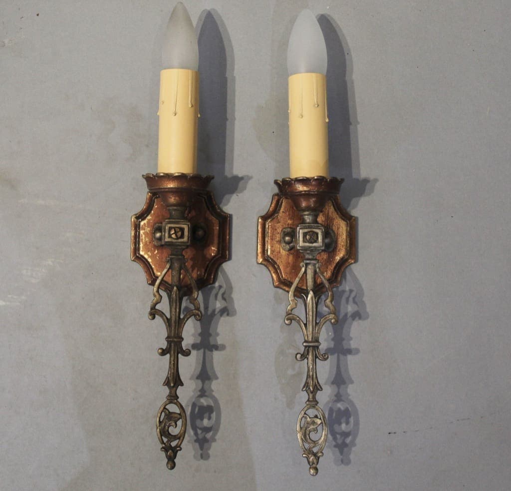 47664. Pair of Single 1920’s Sconces