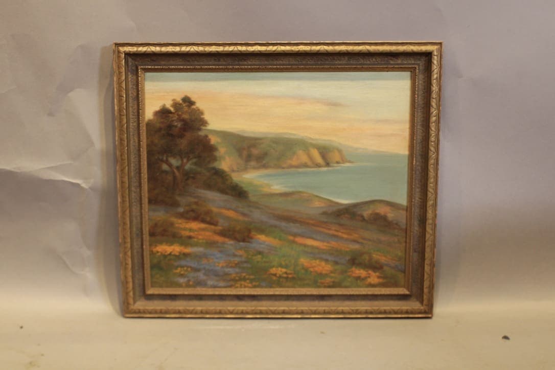 47525. Early 20th Century California Coastal Landscape