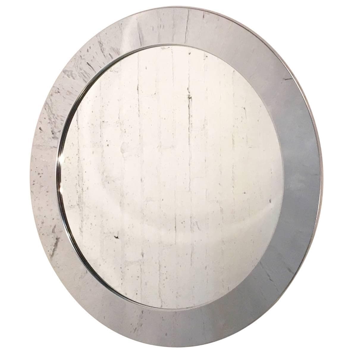1970s Chrome Mirror by Curtis Jeré for Artisan House