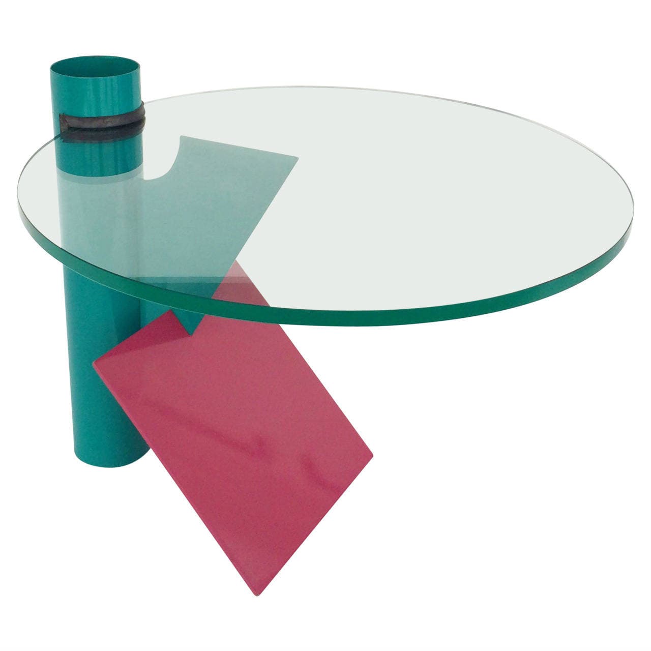 Memphis Style Side Table, circa 1980s