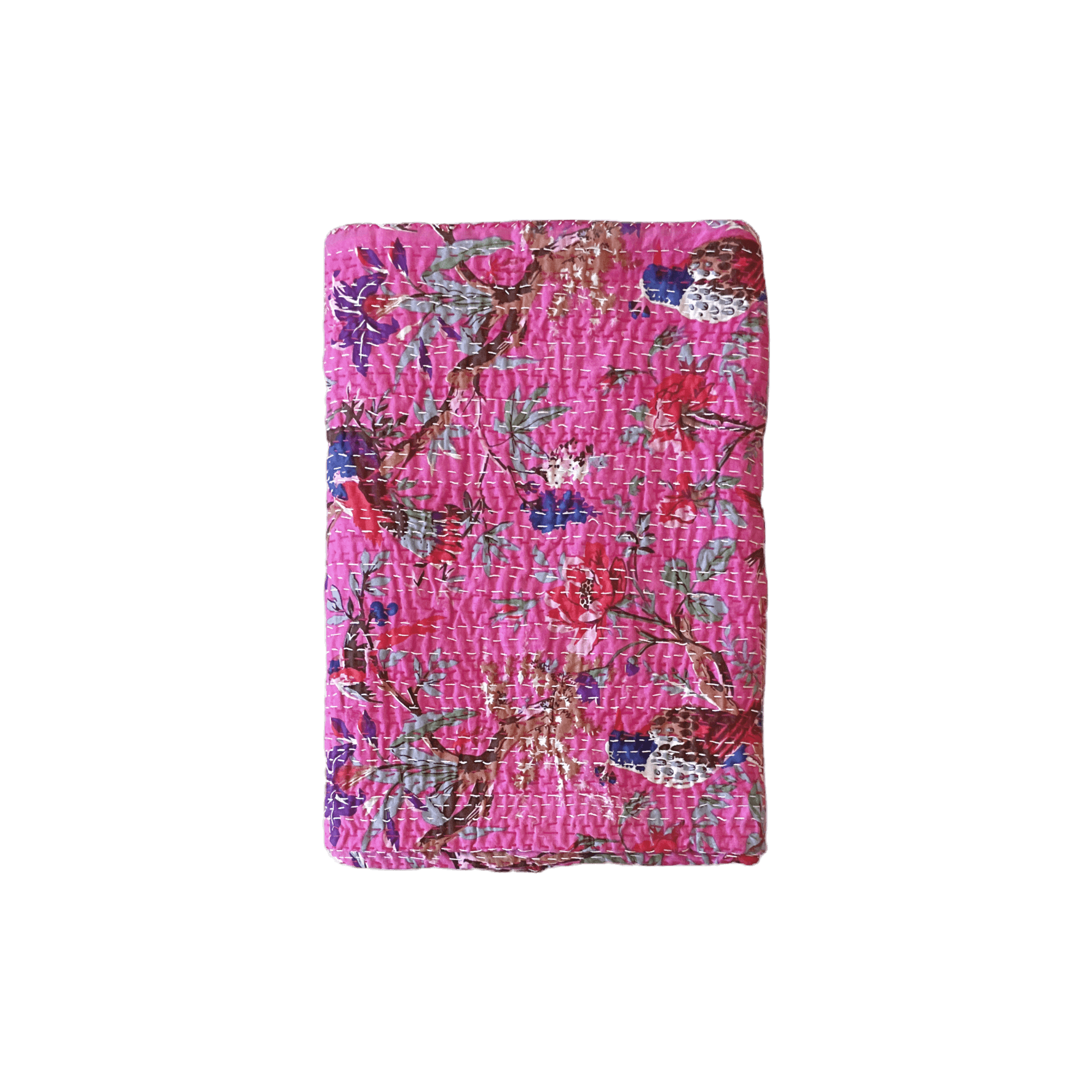 Pink Kantha Quilt / India