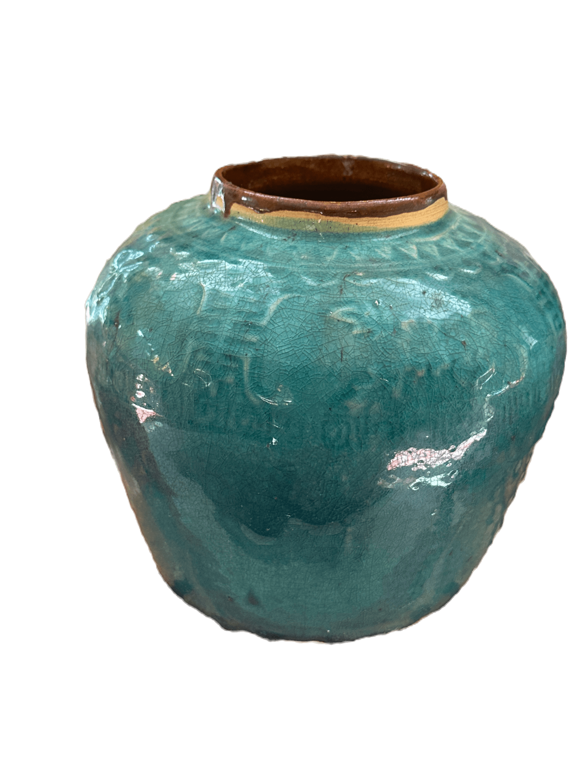 Antique Turquoise Chinese Vessel