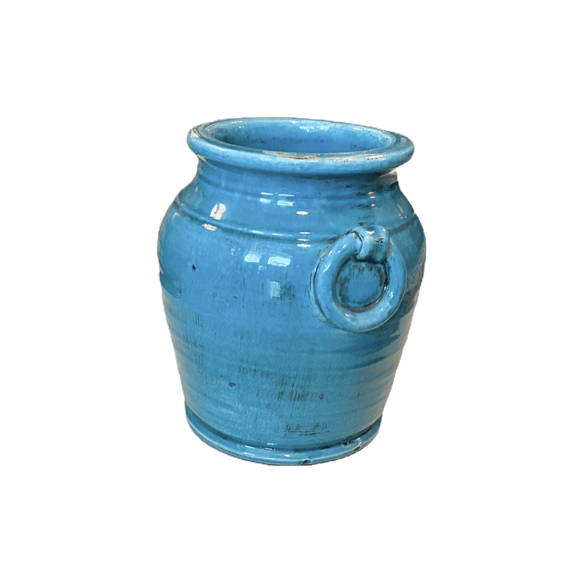 Turquoise Ceramic Planter