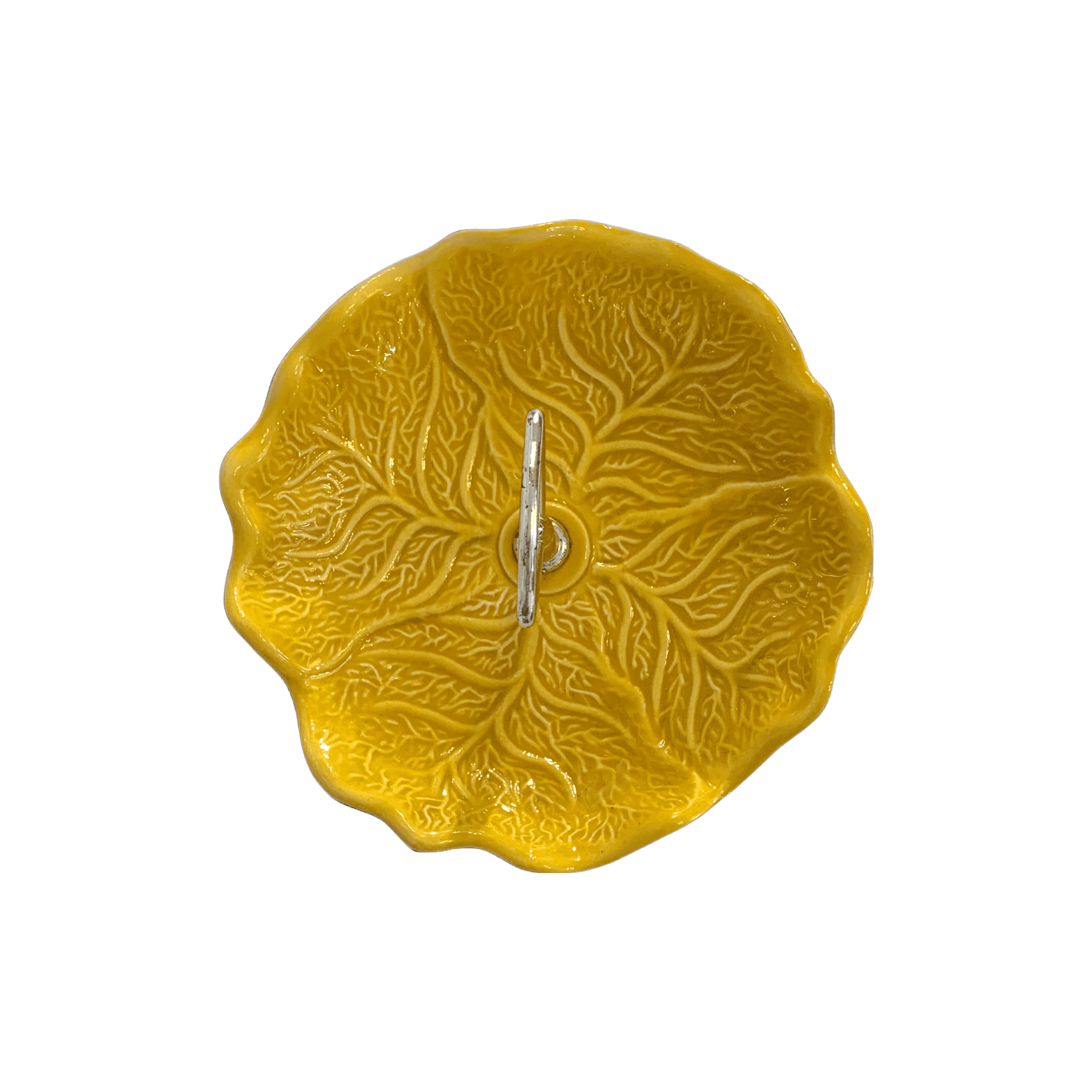 Mid Century Modern Yellow Ceramic Serving Dish