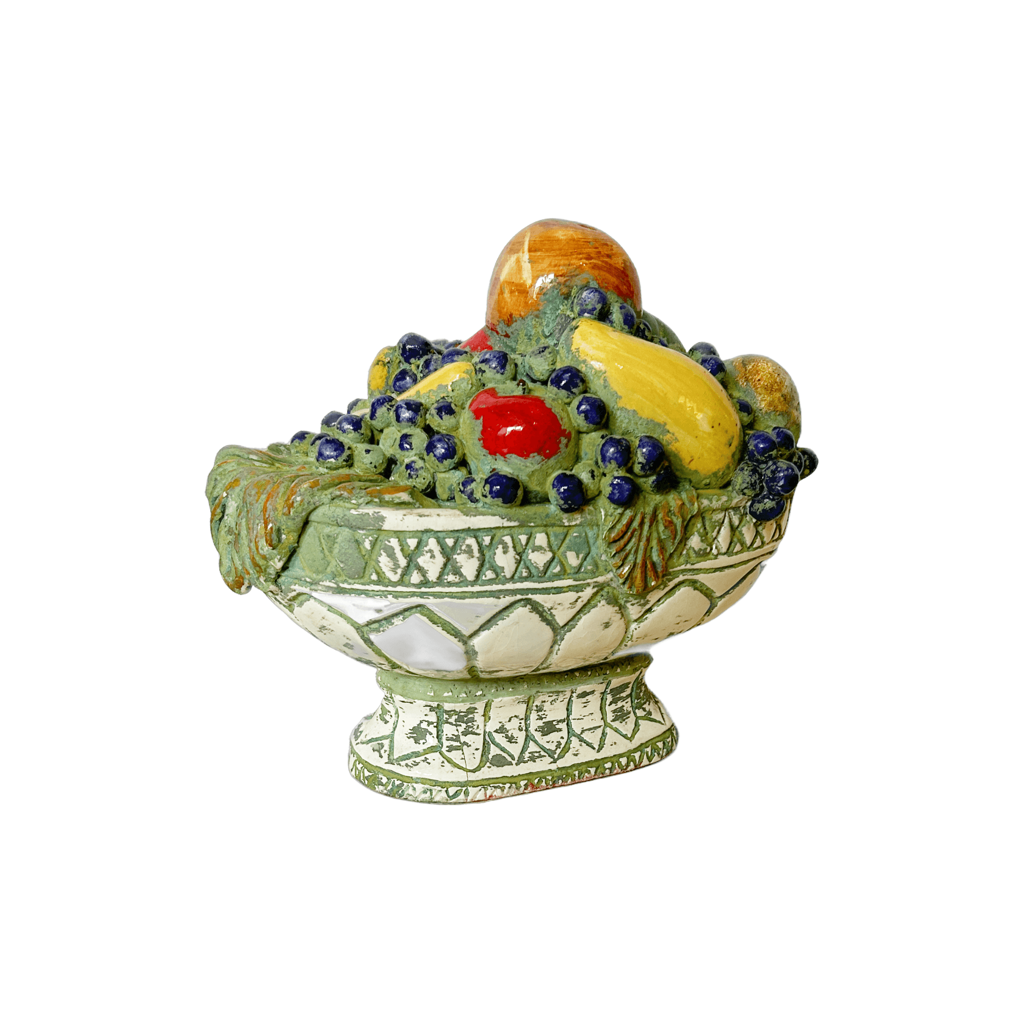 Vintage Topiary Ceramic Fruit Centerpiece