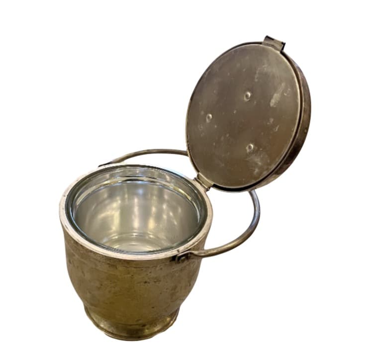 Silver Levered Ice Bucket