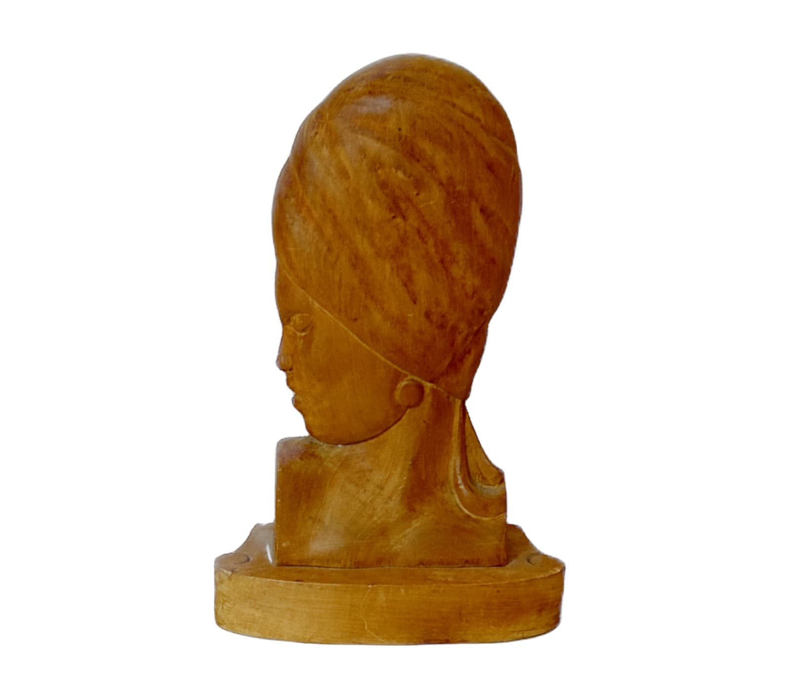 Hand-carved Profile Bust