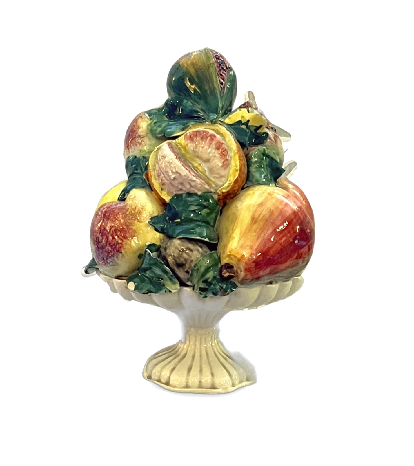 Vintage Italian Ceramic with a Variety of Fruits
