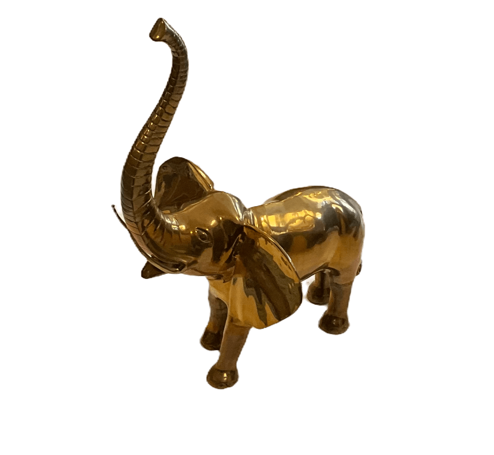 Large Brass Elephant Sculpture