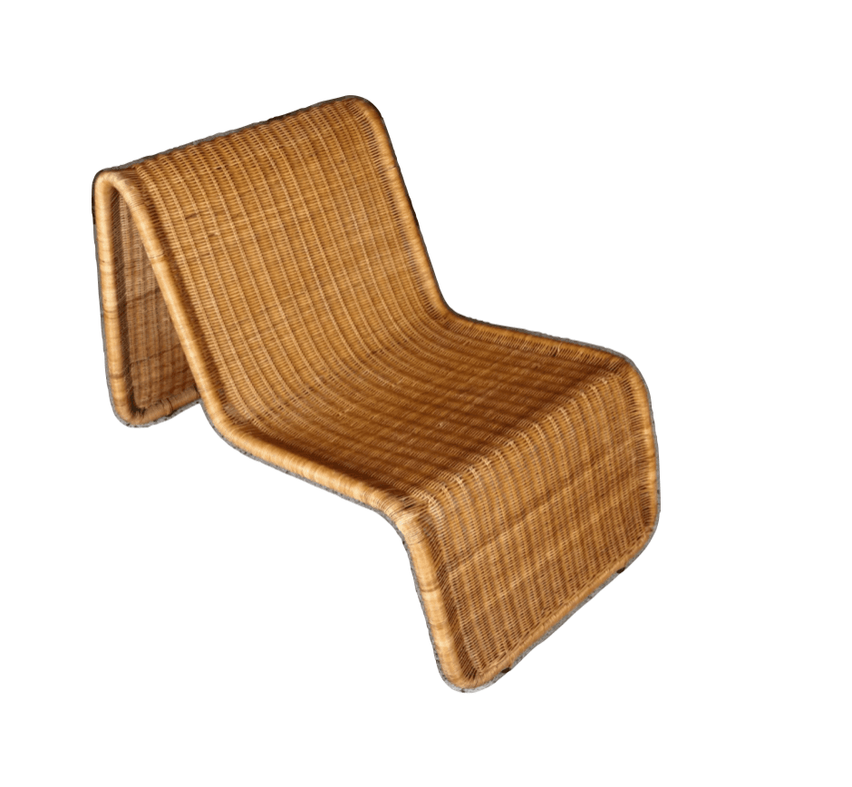 Ikea Hestra model rattan lounge chair, 1982.
