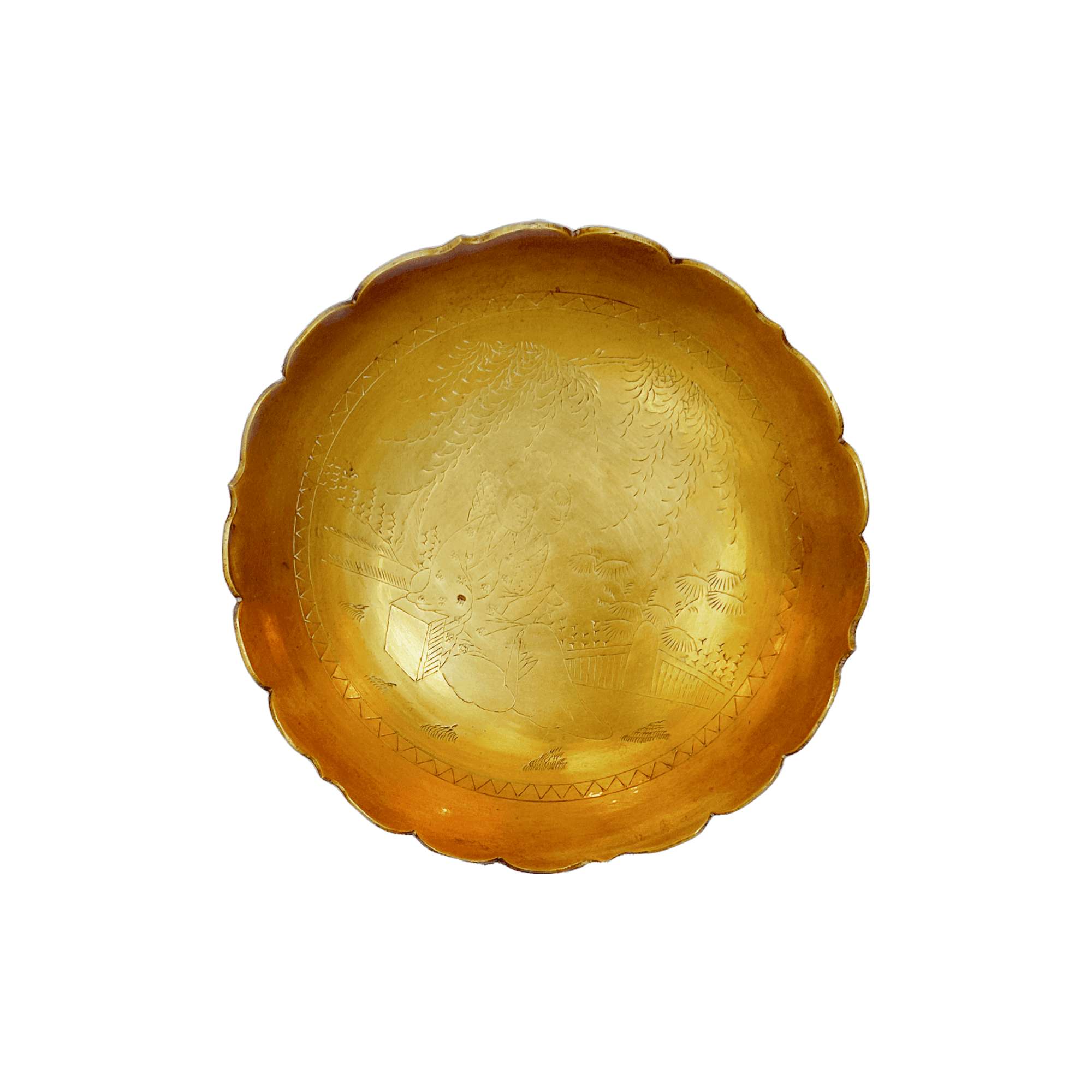 Gold Ceramic Bowl