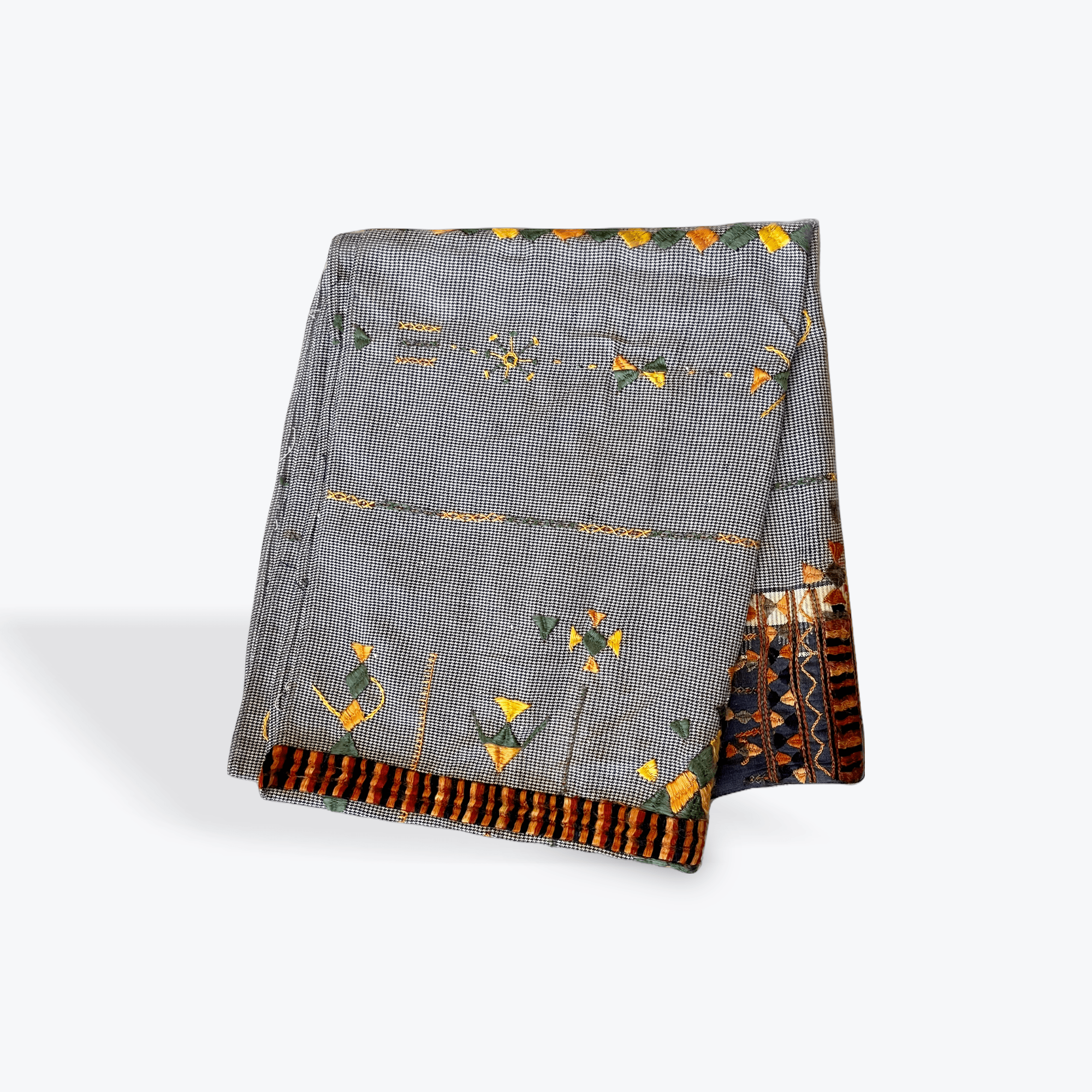 Hand-embroidered textile From the Siwa Region of the Sahara Desert, Egypt.