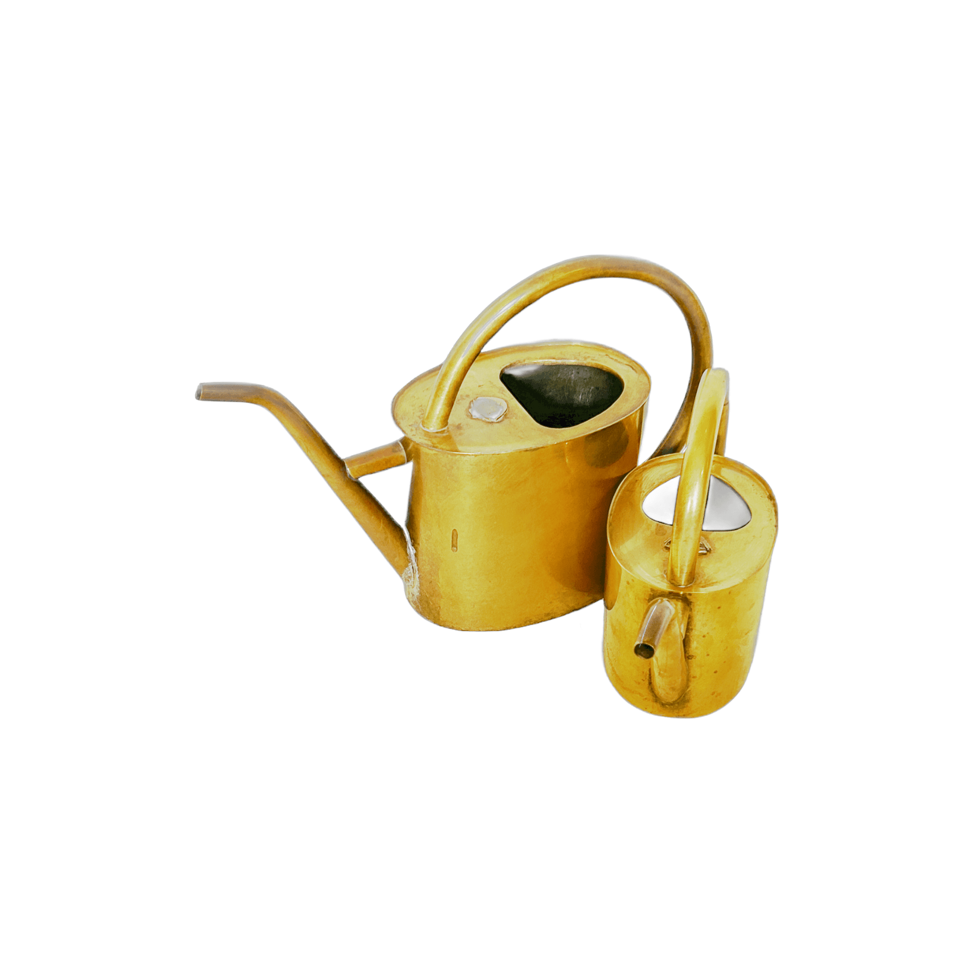 Pair of Brass Watering Cans
