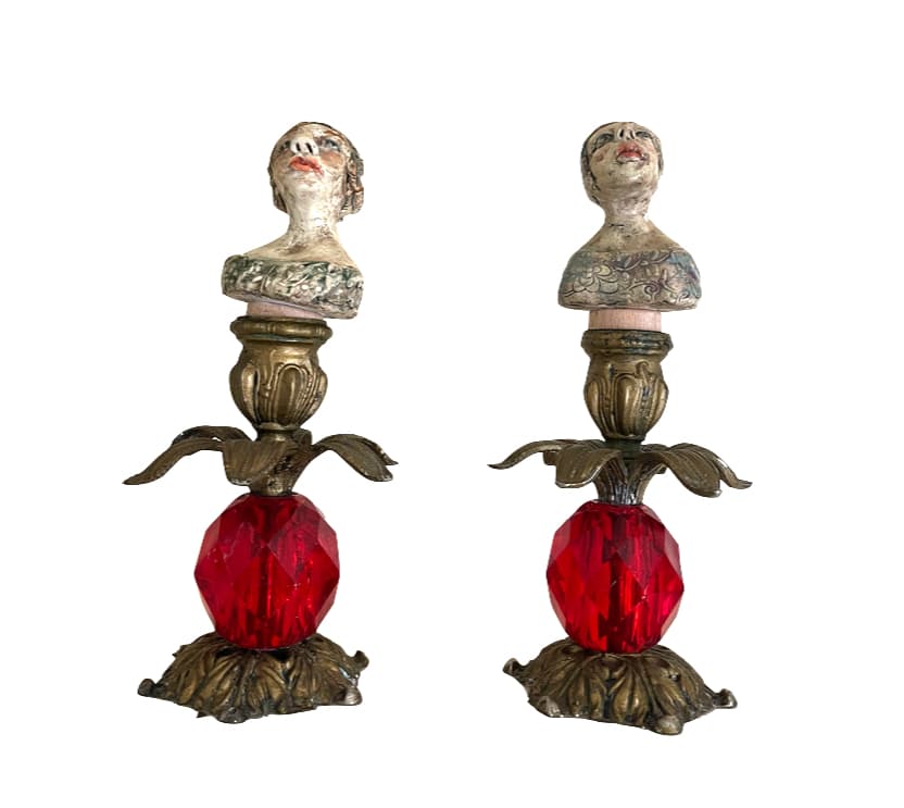 Pair Gay Ribisi Sculptures