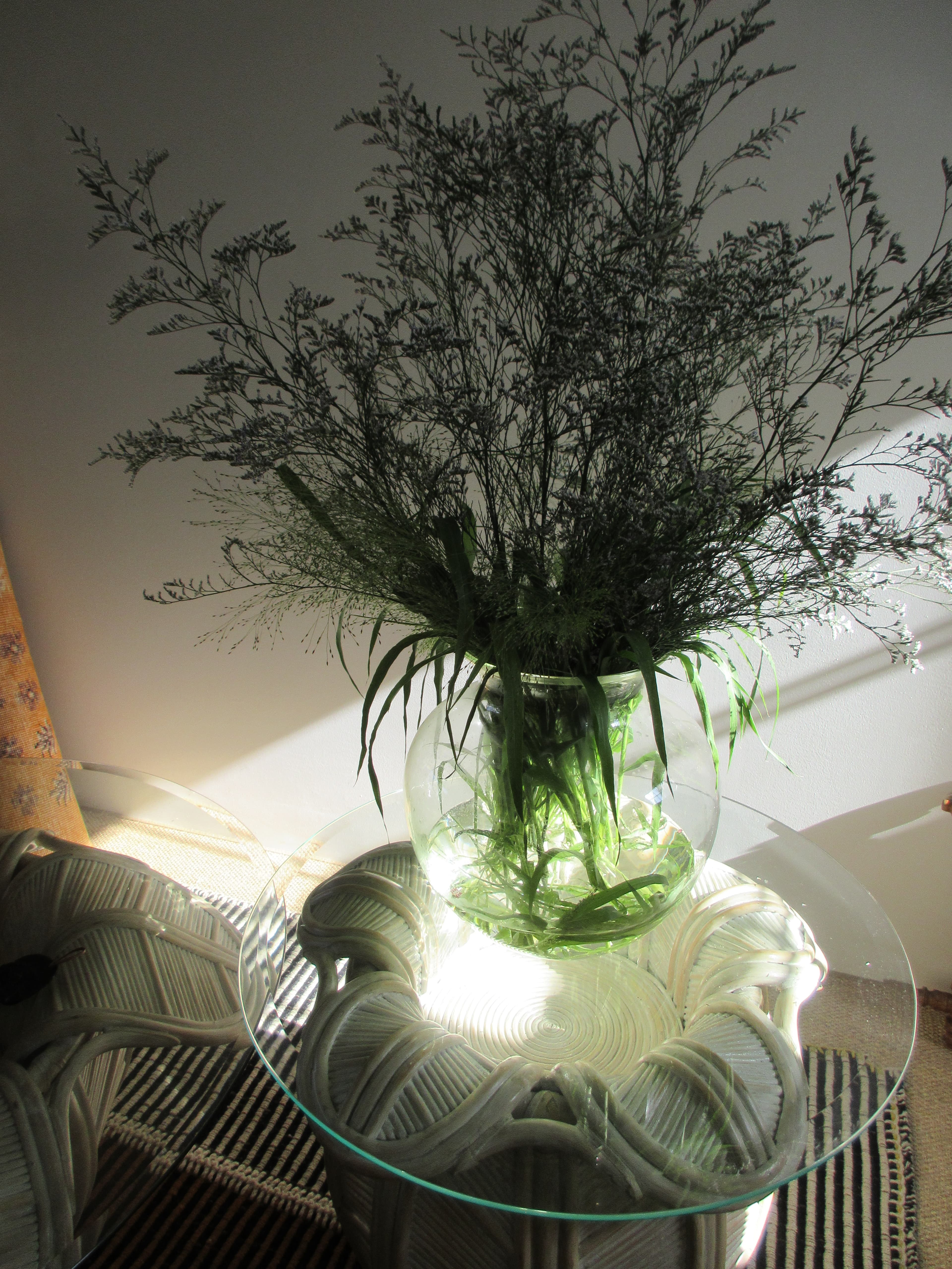 Large French Glass Vase