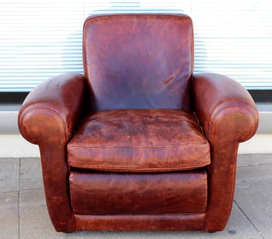 Italian Leather Club Chair