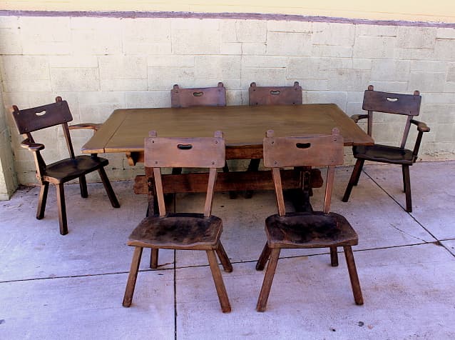 Dark Finish Monterey Table and Chairs